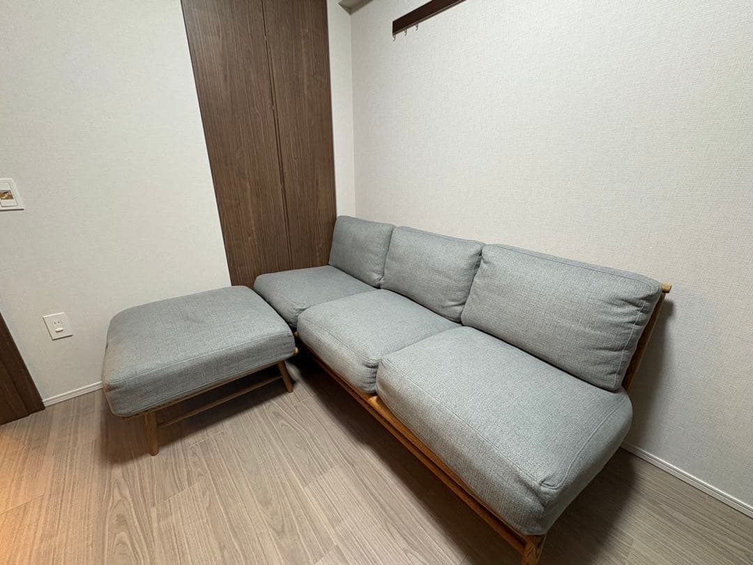 ② CLOUD SOFA オットマン MOMO NATURAL 送料込