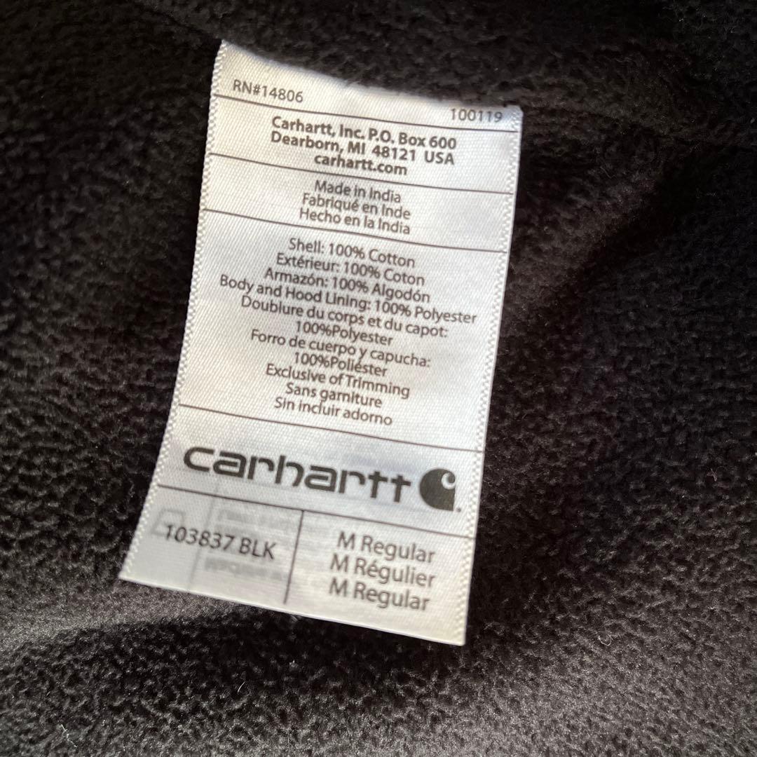 Carhartt ブラック フード付きベスト