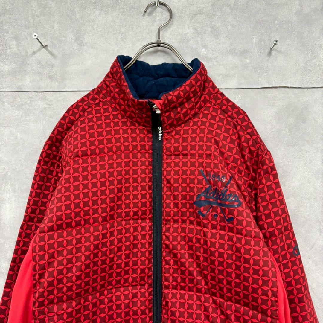 adidas GOLF 中綿 総柄 ダウンジャケット 防寒 N2328