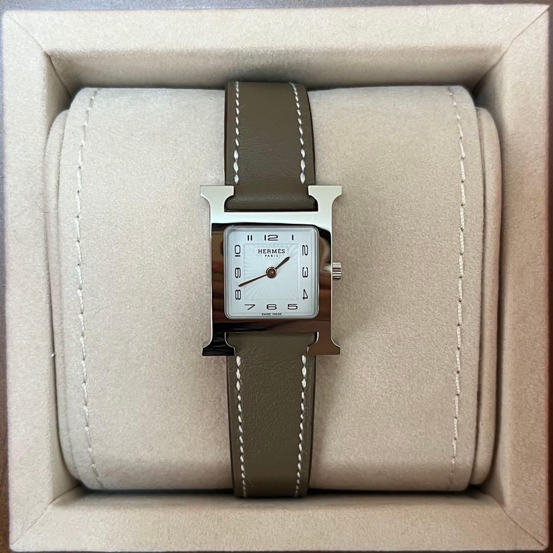 エルメス　Hウォッチ エトゥープ　未使用品
