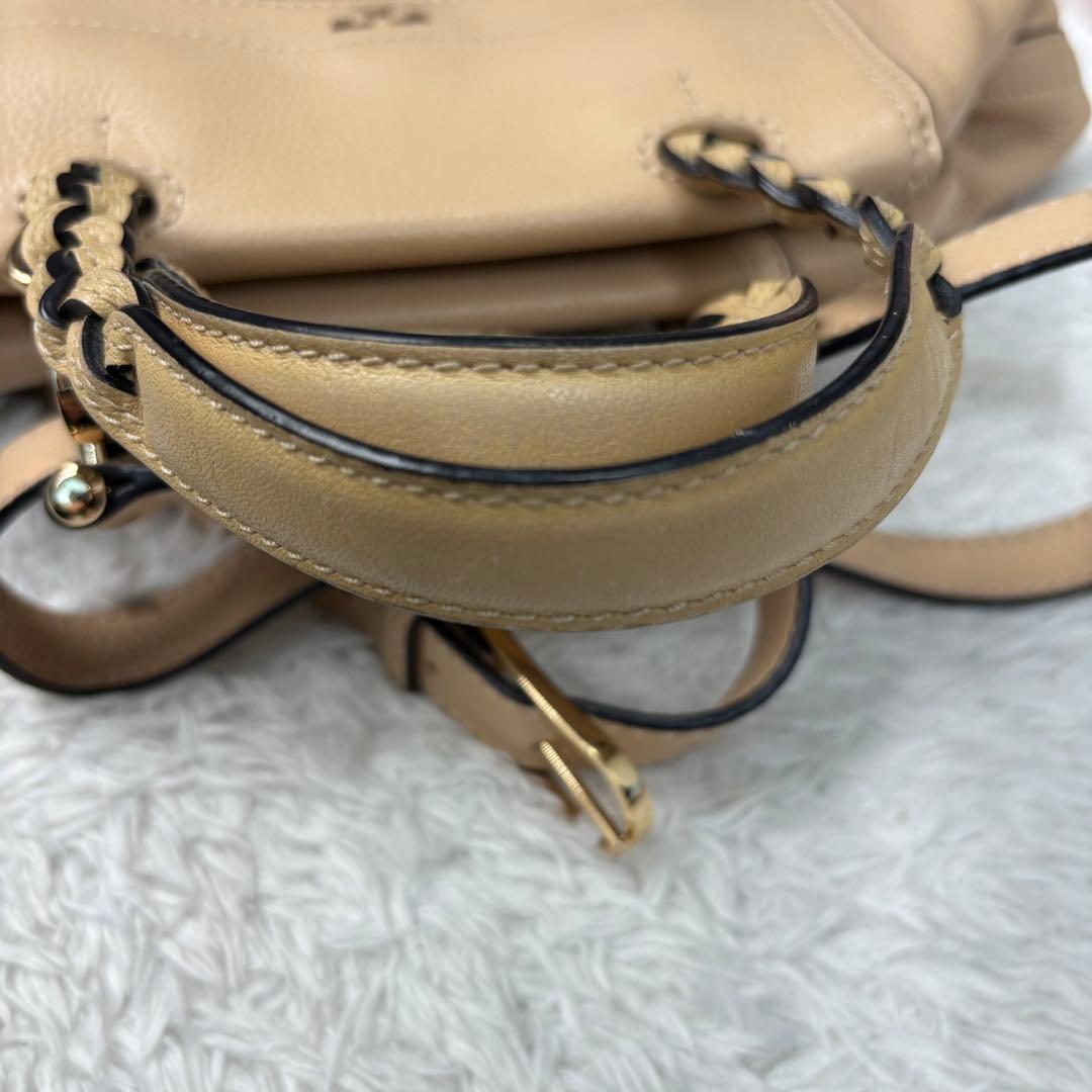 美品✨TORY BURCH トリーバーチ 2WAY ショルダーバッグ ベージュ