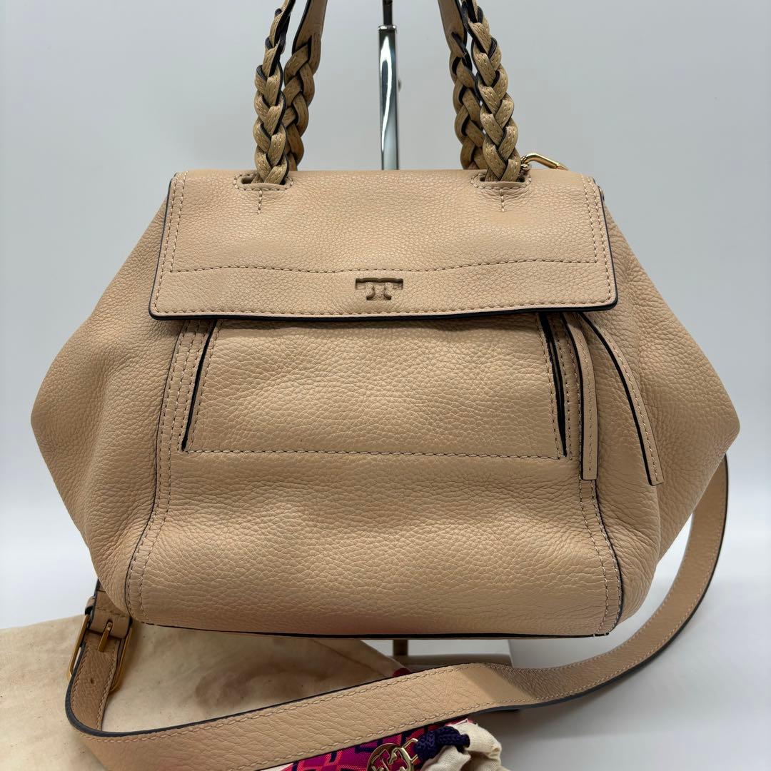 美品✨TORY BURCH トリーバーチ 2WAY ショルダーバッグ ベージュ