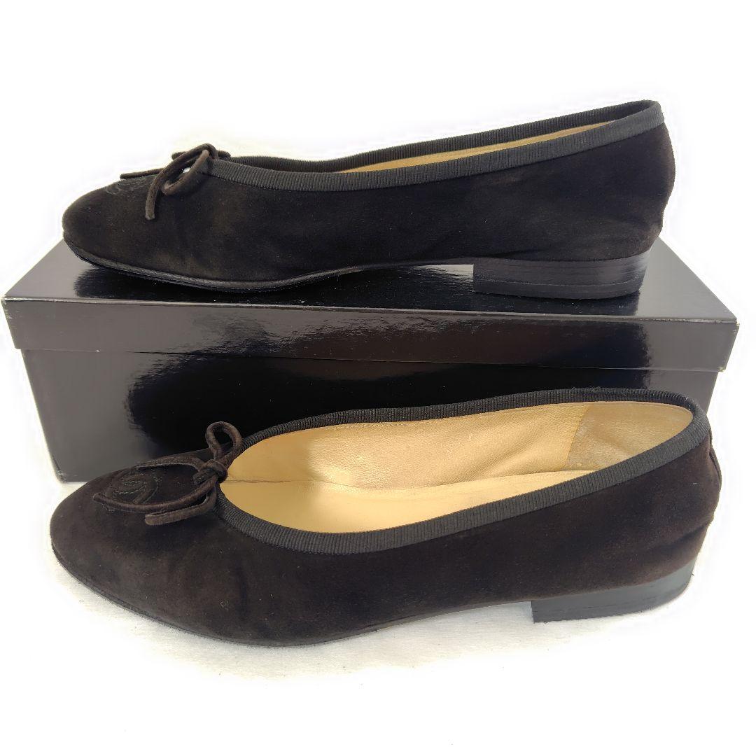✨️腕利き職人のリペア済✨️美品♥箱付【シャネル】ココマーク フラットシューズ