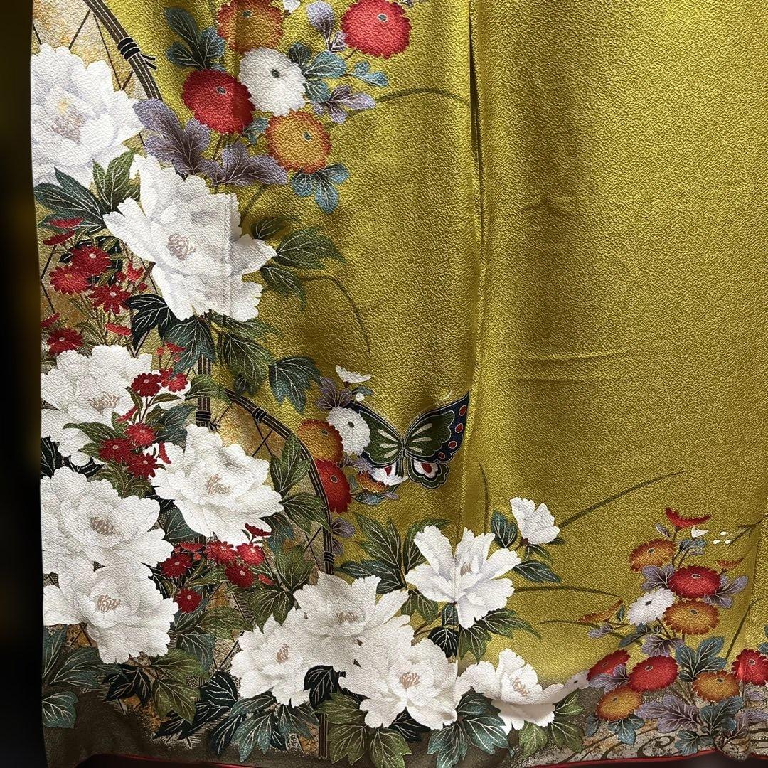 ☆年末特別お値引き☆☆振袖　帯　セット売り　成人式　正絹　からし色