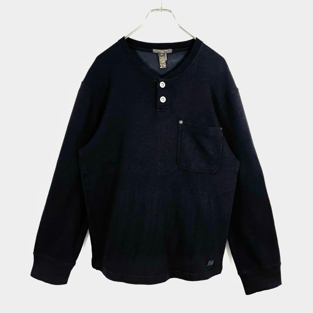 美品 LV ルイヴィトン カシミヤ入りスウェット \"ブラック\" Mサイズ