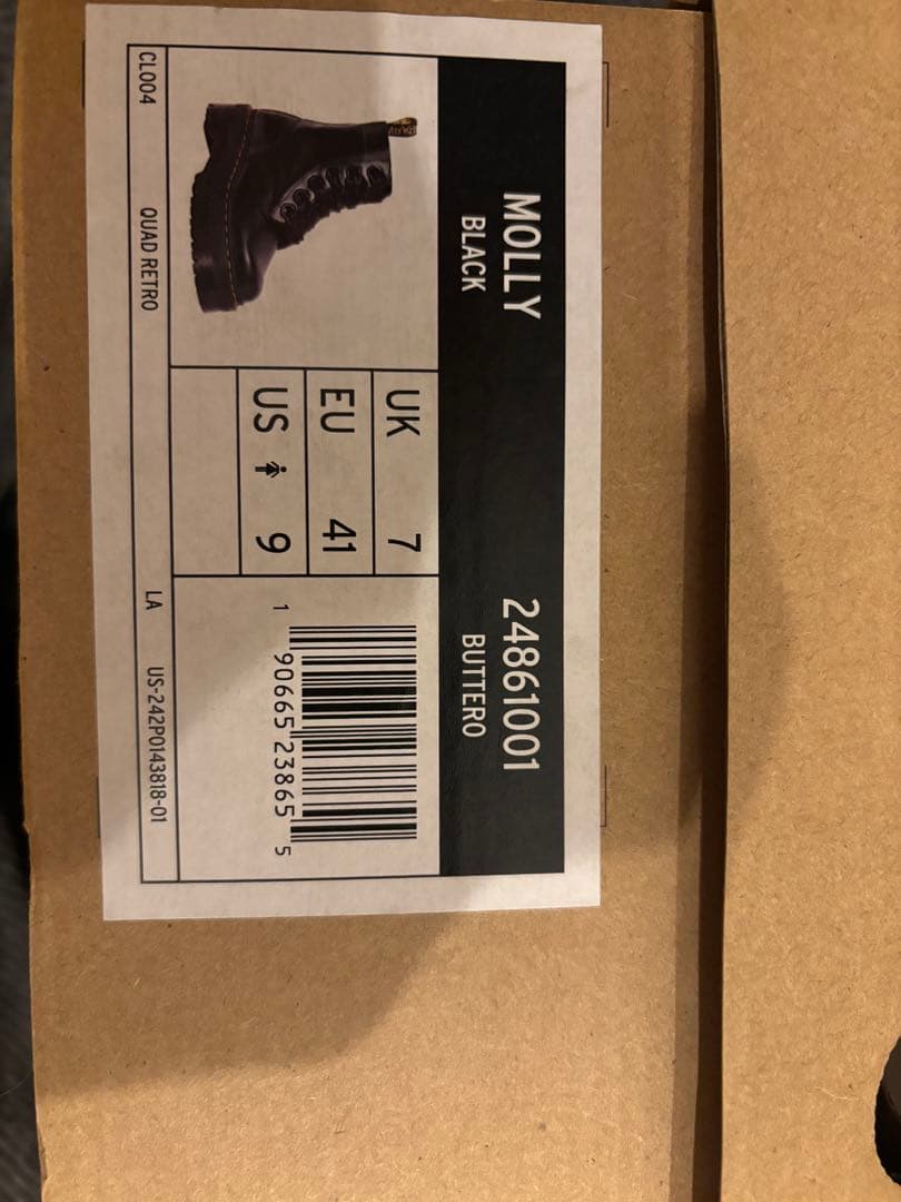 Dr. Martens Molly ブラック ブーツ