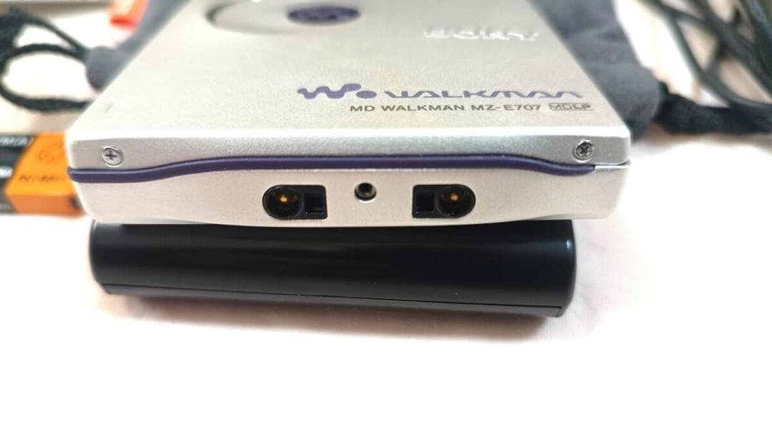 SONY　MDウォークマン　MZ-E707　シルバー　簡易動作確認済