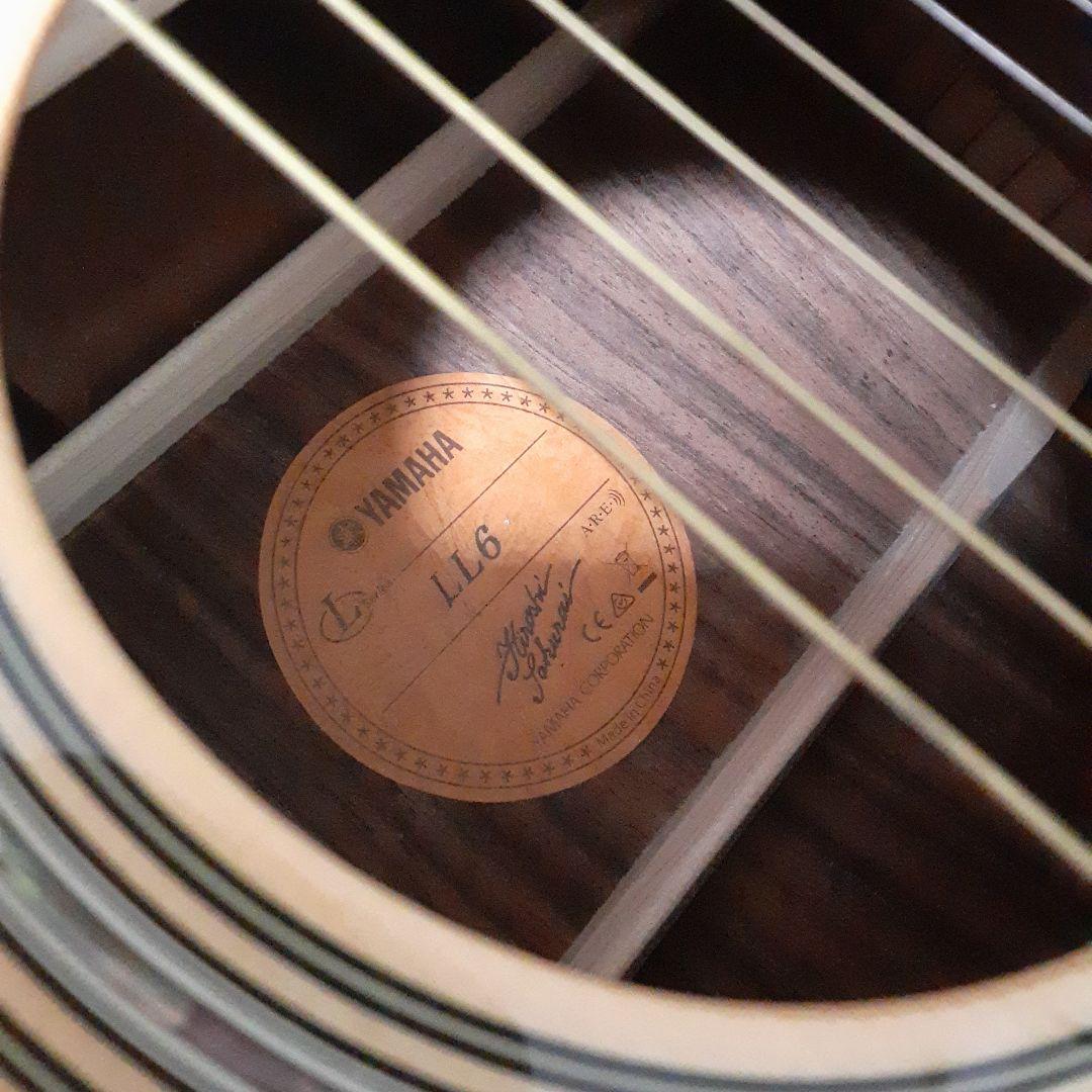 ヤマハLL6 ARE アコースティックギター トップ 単板　純正ケース付き