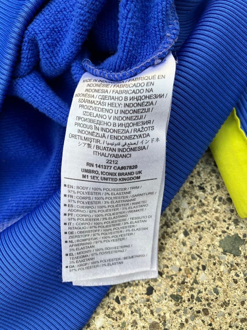 【希少デザイン】アンブロxエバートンFC スウェットシャツ　デカロゴ　L