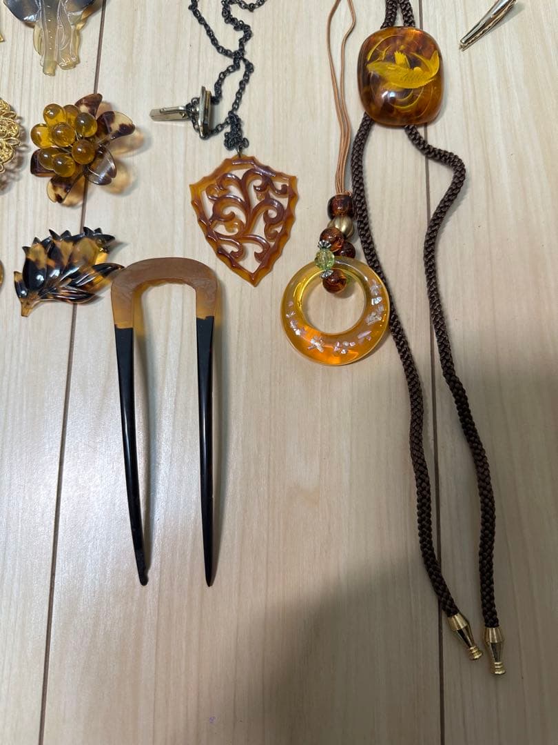 鼈甲　べっこう等まとめ　純銀アンティーク