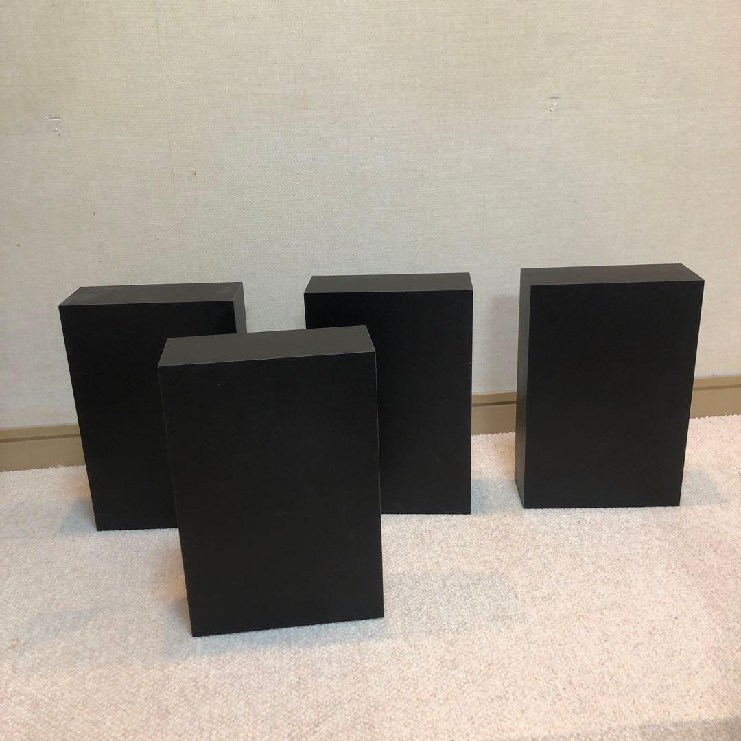 黒のスピーカースタンドセット 4個入り
