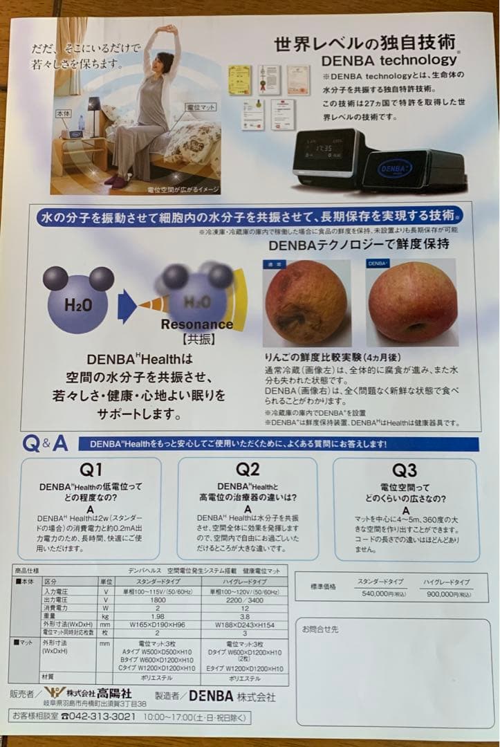 DENBA デンバヘルス　スタンダードタイプ