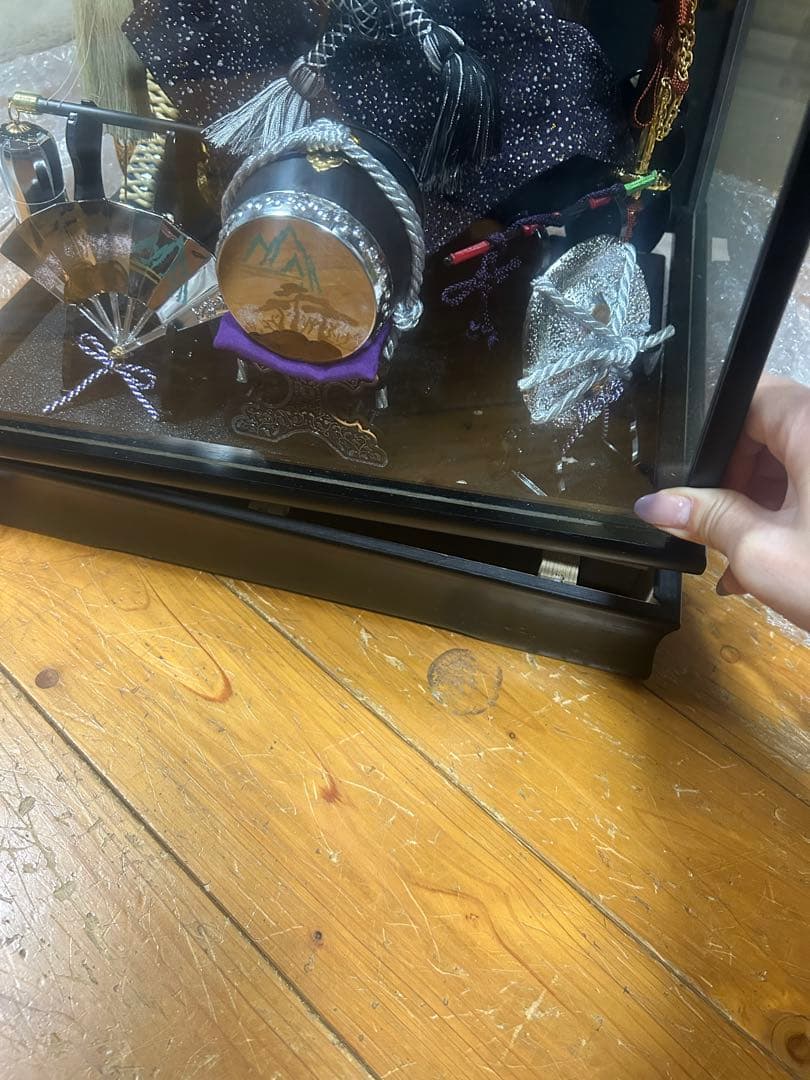 五月人形　兜飾り　端午の節句 オルゴール付