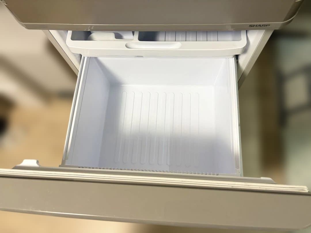 シャープ　3ドア冷蔵庫　350L 2021年製　ゴールド