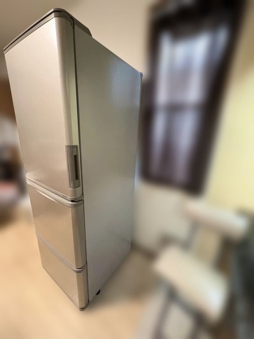 シャープ　3ドア冷蔵庫　350L 2021年製　ゴールド