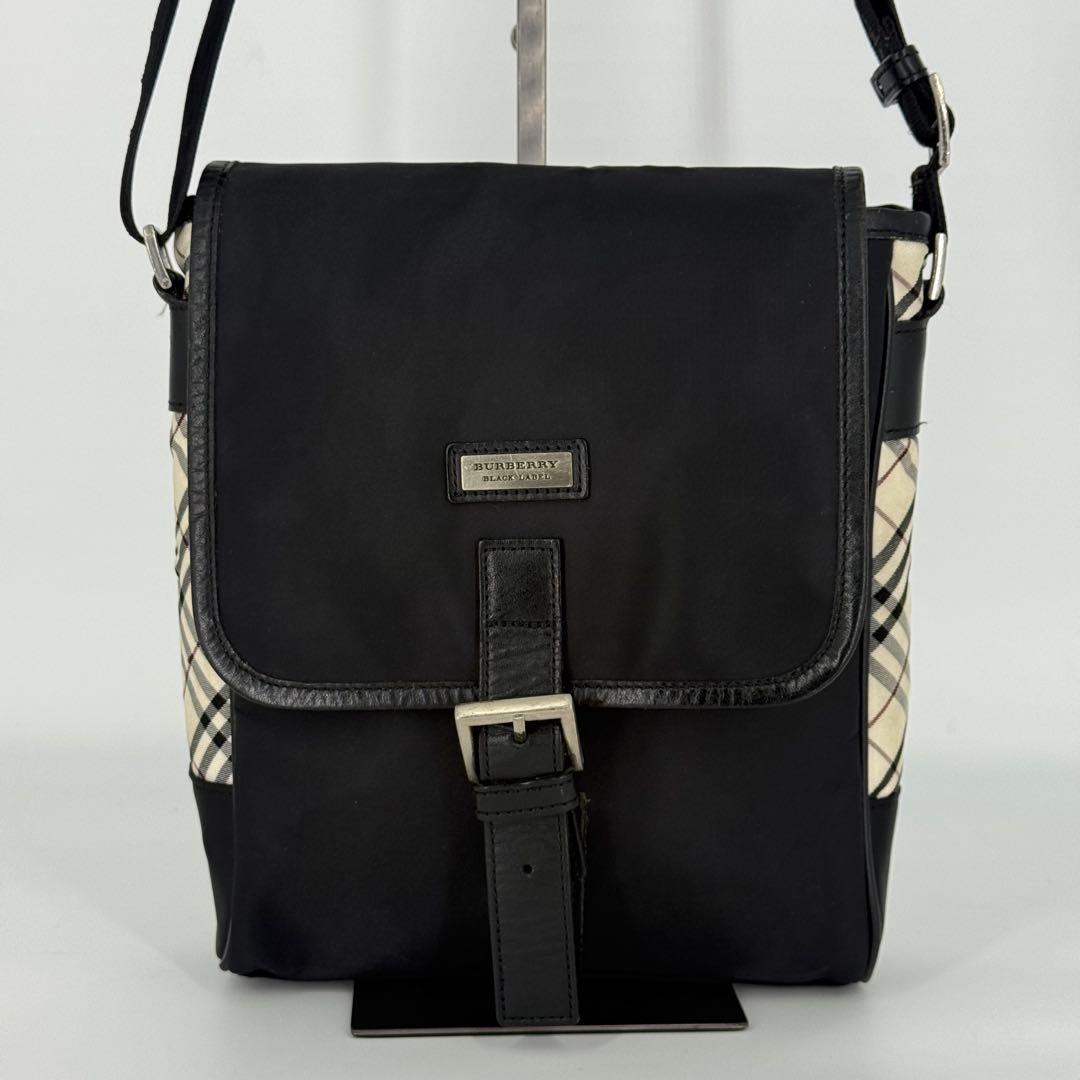 【美品】Burberry BLACK LABELショルダーバッグ　ノバチェック