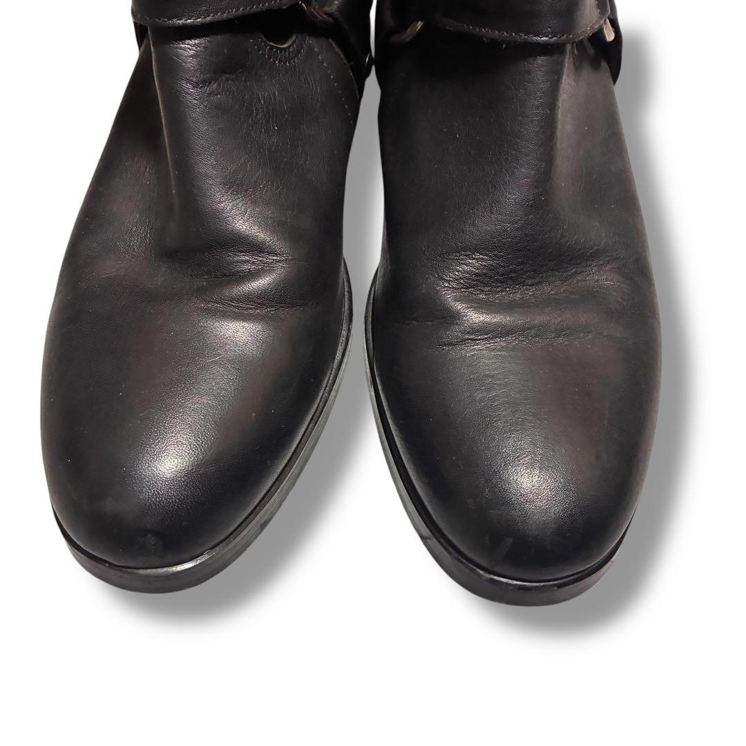 00s FUGA ハーネスブーツ　ブラック　金具　レザー　y2k 42