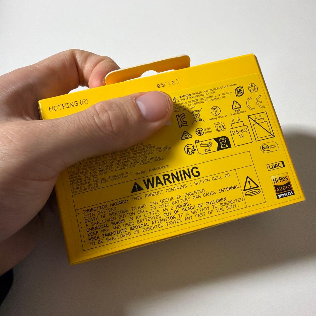 【新品未使用】Nothing Ear （a） ワイヤレスイヤフォンイエロー