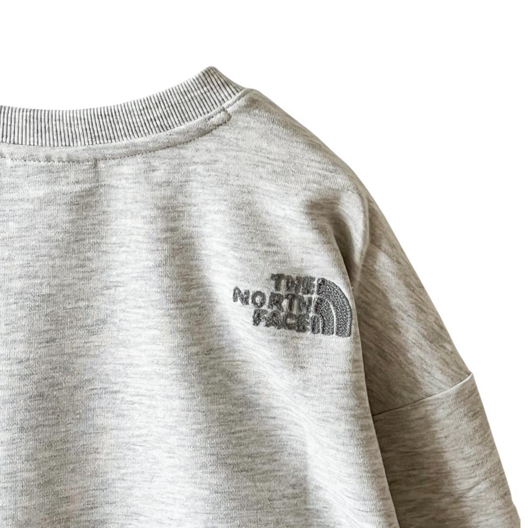 ⭐️短め丈❗️ノースフェイスM レディーススウェットトレーナー グレー!