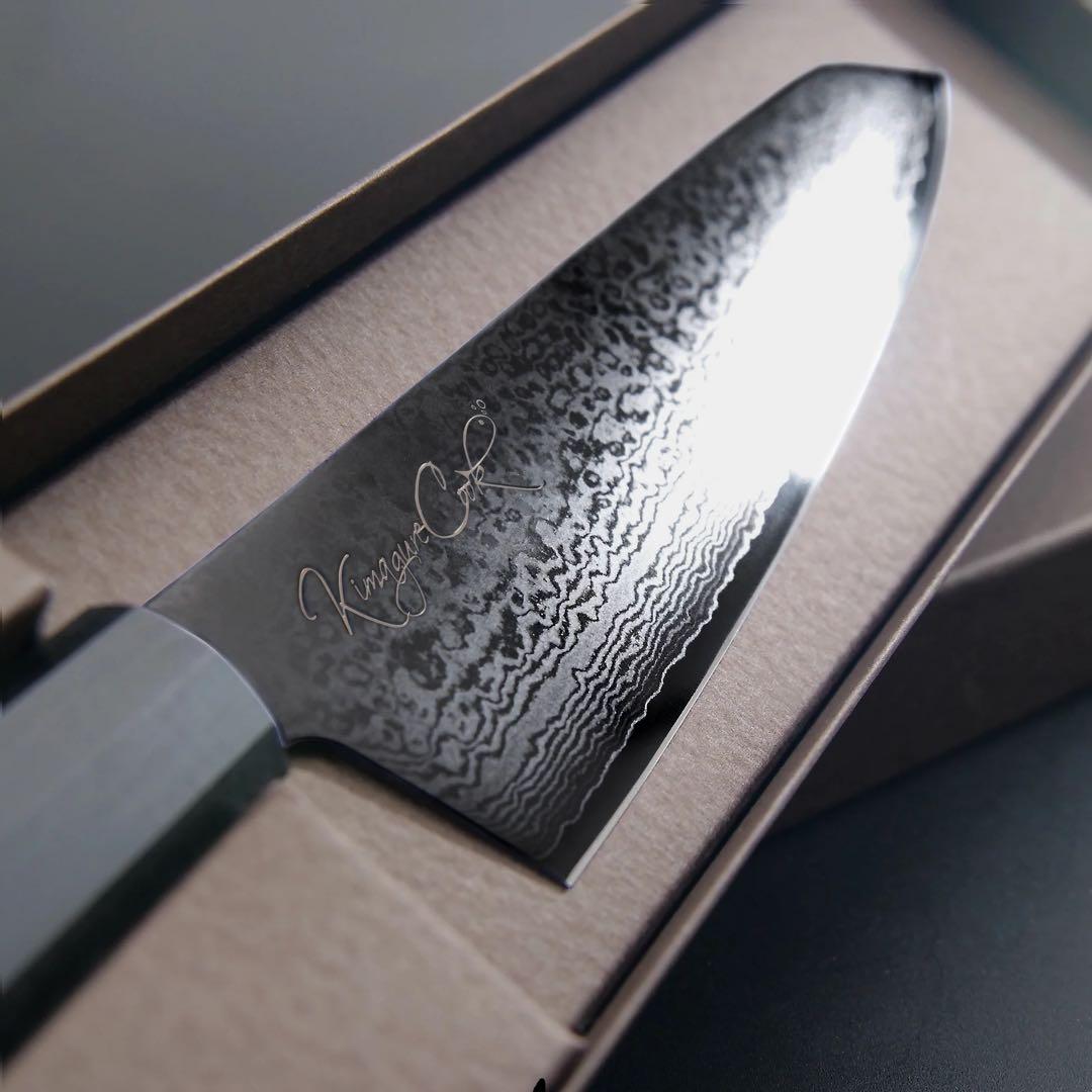 きまぐれブラック 三徳包丁 ダマスカス鋼 きまぐれクック 包丁
