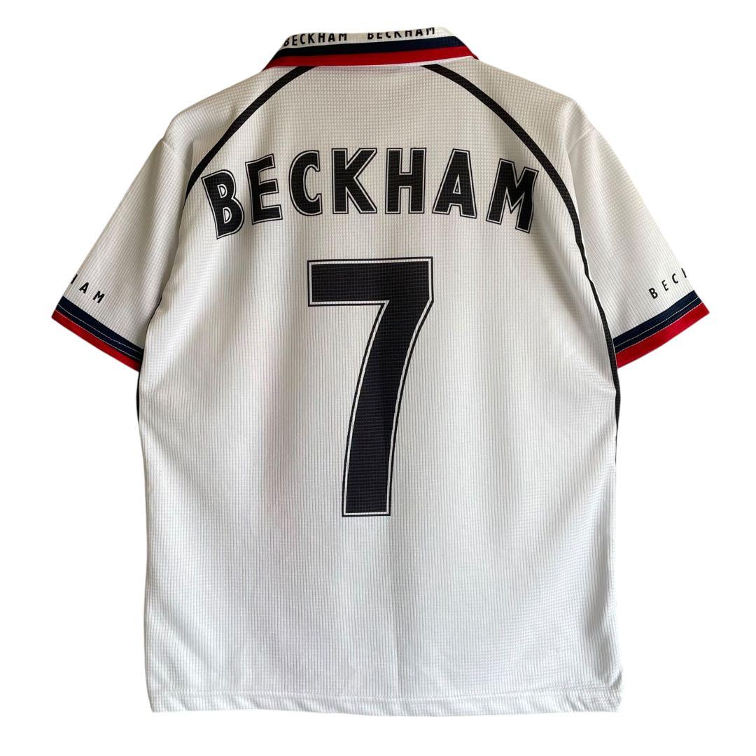 イタリア製 02年 ワールドカップ イングランド代表 ベッカム ユニフォーム 白