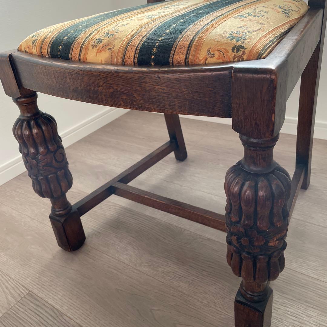 アンティークチェア イス チェア フランス ヨーロッパ 木製　ダイニングチェア①