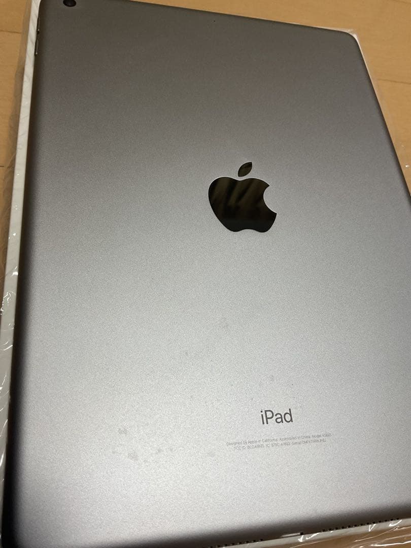 Apple iPad Wifi本体シルバー 第6世代　充電器・USBケーブル付き