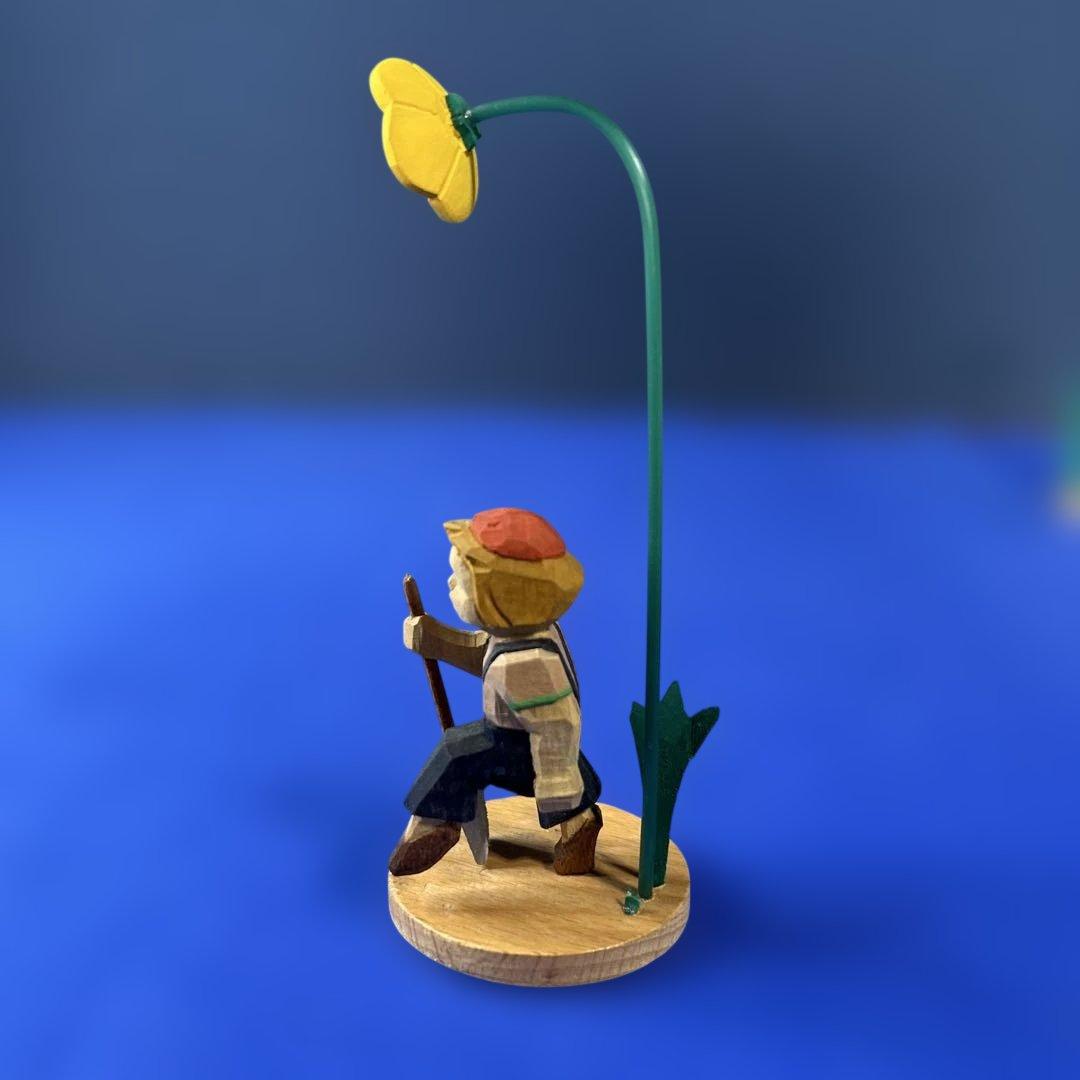 ドイツ製　木製人形　シューマン工房　エルツ地方　ザイフェン 可愛いお花祭り