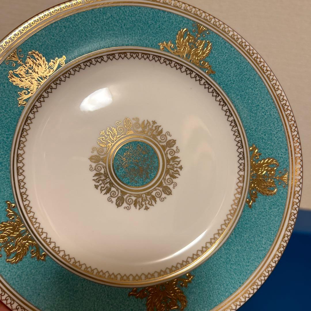 ウェッジウッド　コロンビア　パウダーターコイズ　デザートプレート　17.5cm