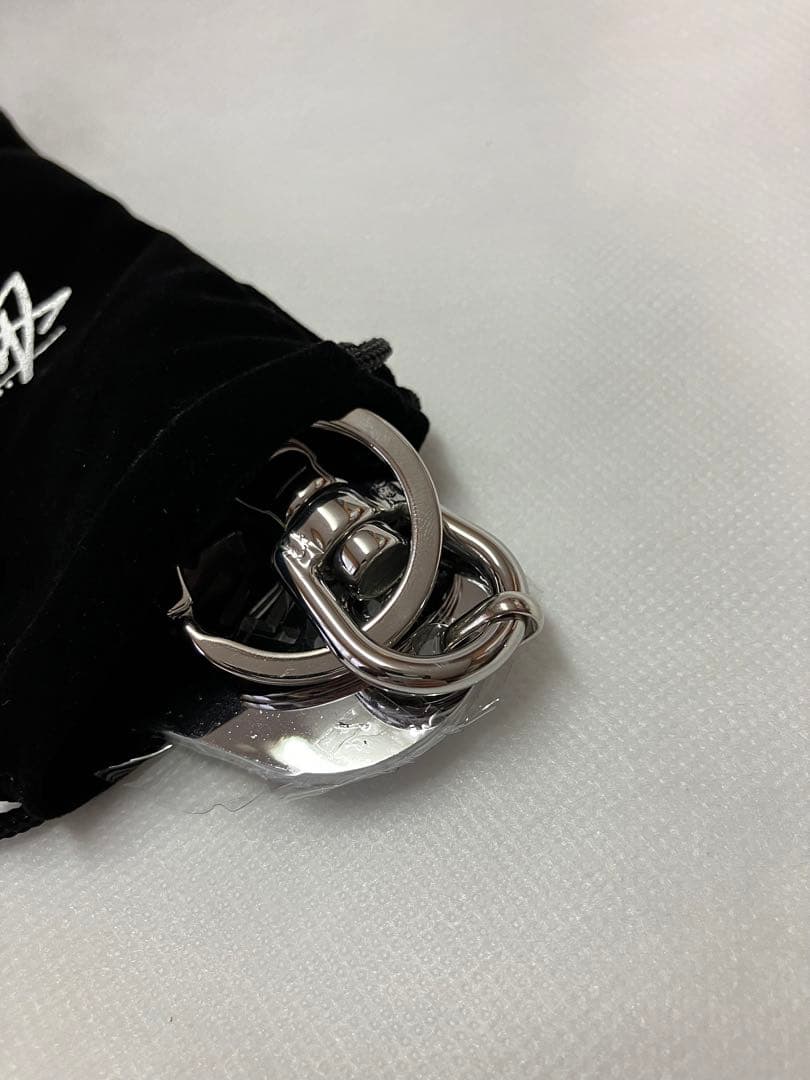 小物 STUSSY 25SS L TAG KEYCHAIN SILVER