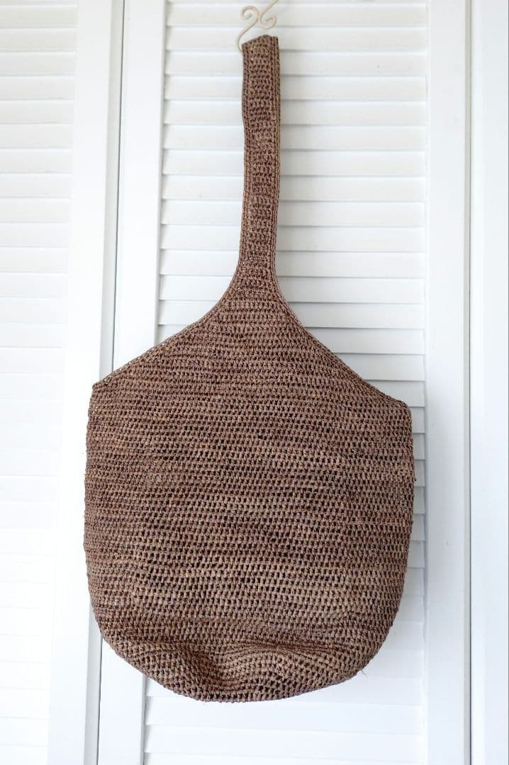 HELEN KAMINSKI・ラフィア ワンショルダーバッグ ブラウン