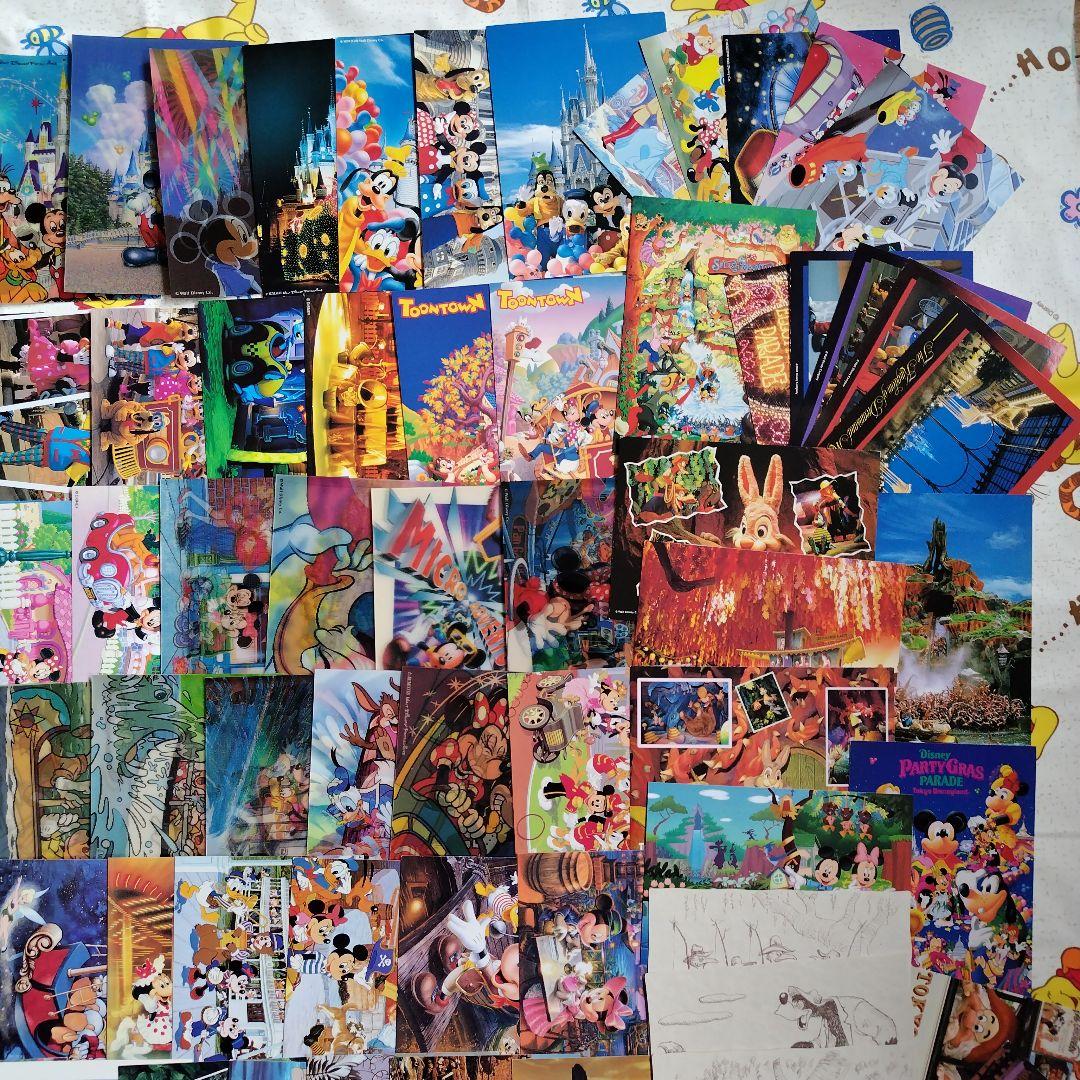 ディズニーポストカードまとめ売り① 東京ディズニーランド初期　80枚　ホルダー付