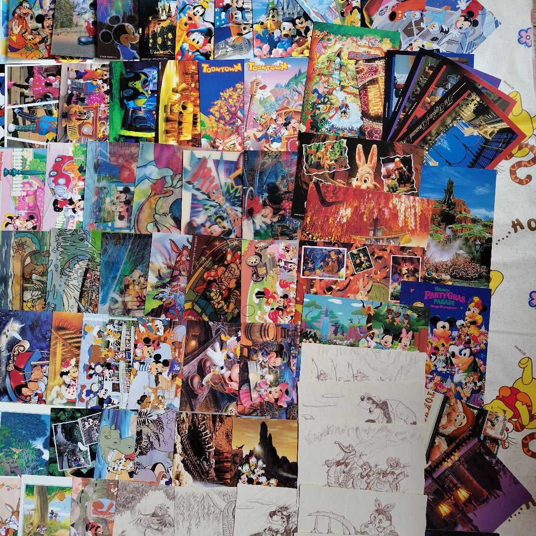 ディズニーポストカードまとめ売り① 東京ディズニーランド初期　80枚　ホルダー付