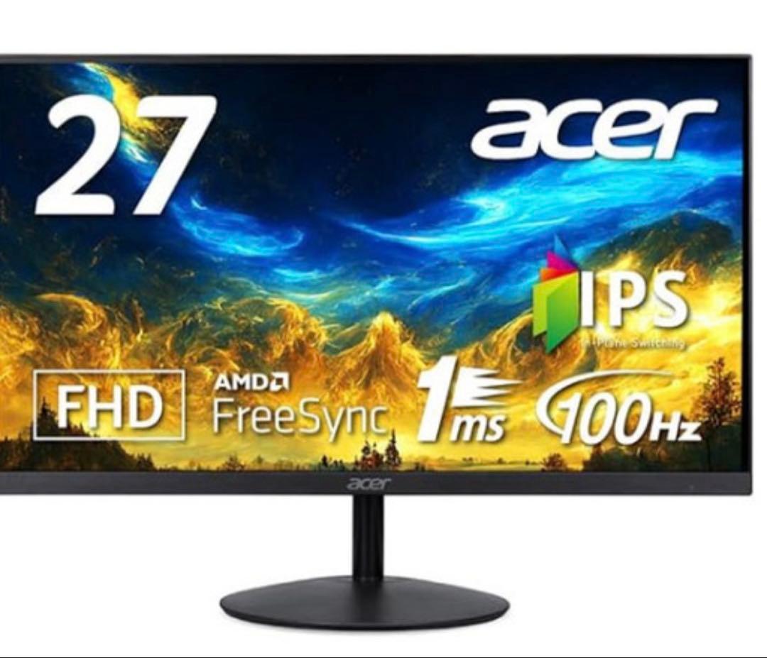 Acer 27インチ IPSモニター＋アーム付｜100Hz｜即使用可｜動作確認済
