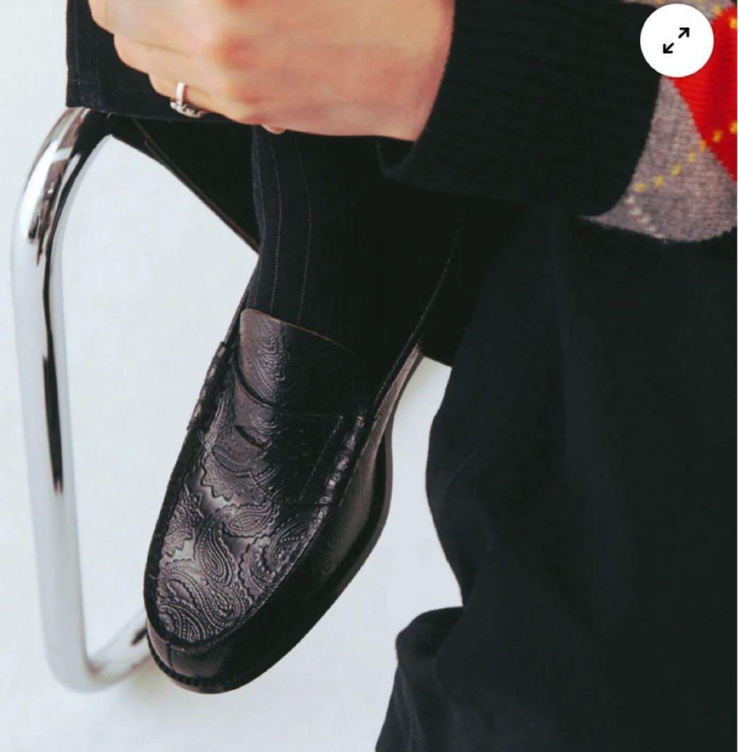 27.5cm The Kenford Fineshoes 全面ペイズリー