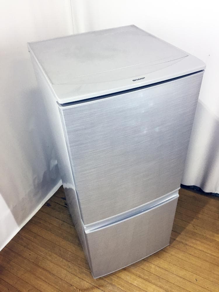 30日迄！送料無料★SHARP 137L 2ドア 冷蔵庫【SJ-14Y-S】