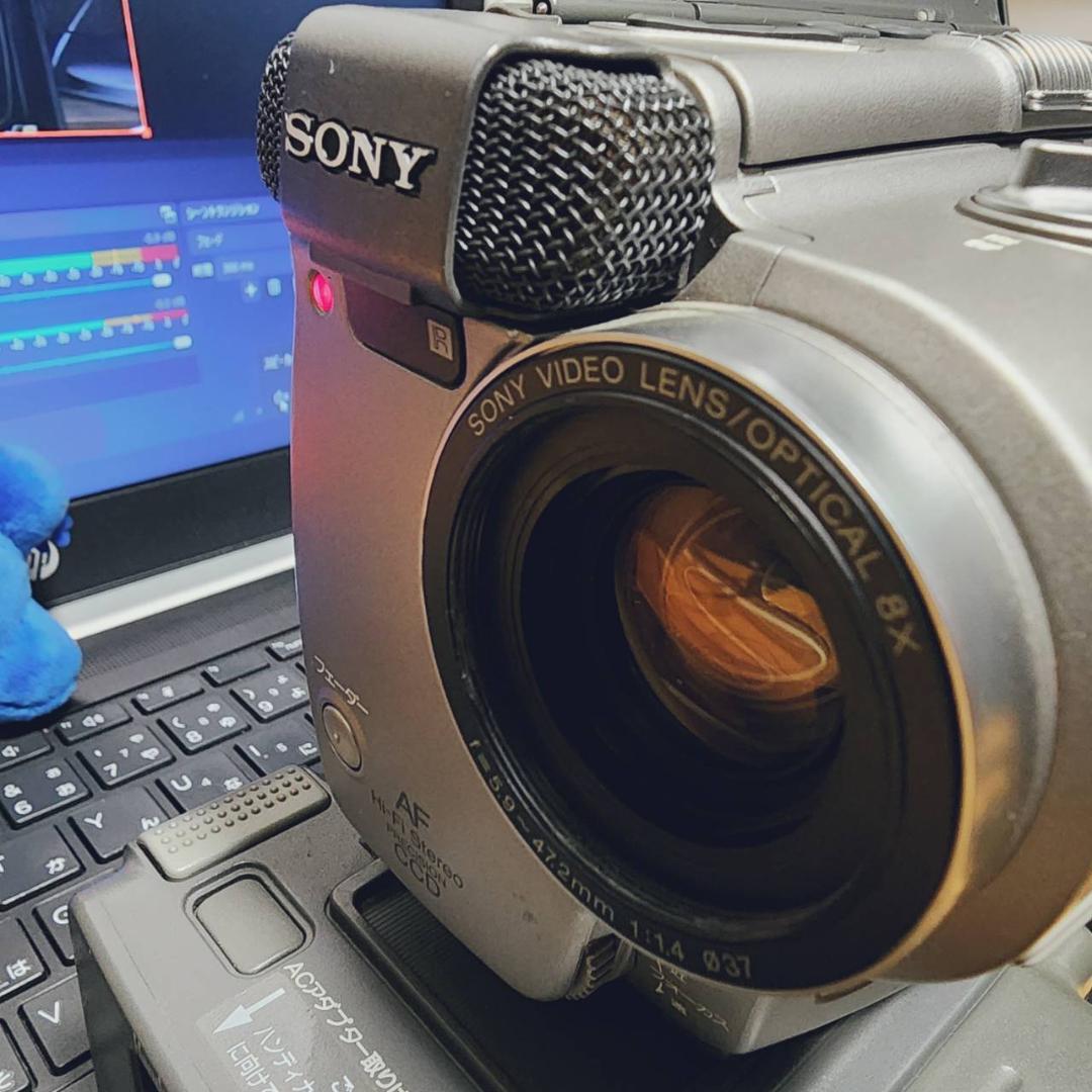 【動作確認済】高画質 Hi8 SONY 8ミリ ビデオカメラ CCD-TR2