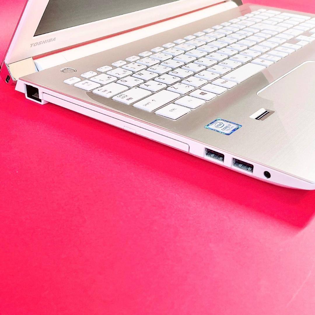 Corei7✨️ブルーレイ✨️薄型ノートパソコン！おしゃれゴールド✨️SSD512GB