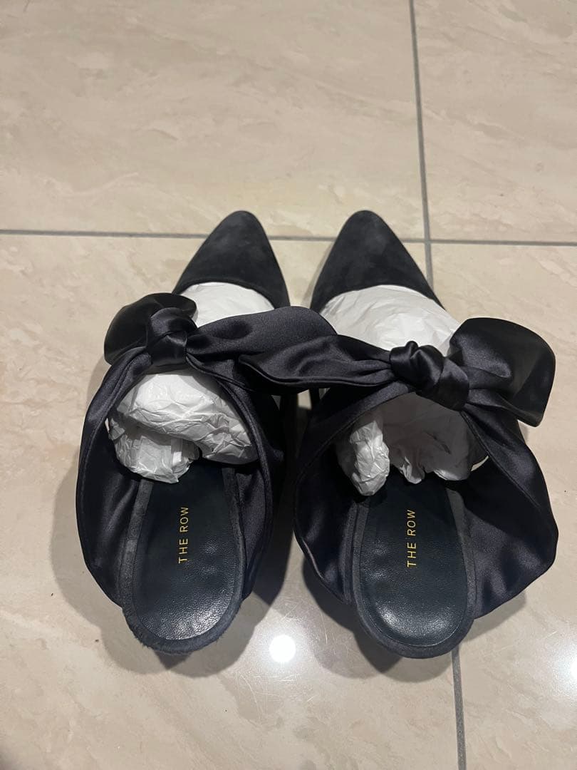 THE ROW リボン付きミュール