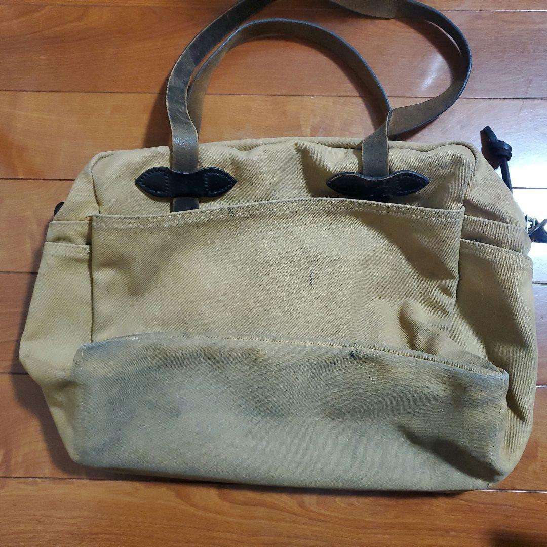 バッグ FILSON RUGGED TWILL TOTE BAG WITH ZIPPER