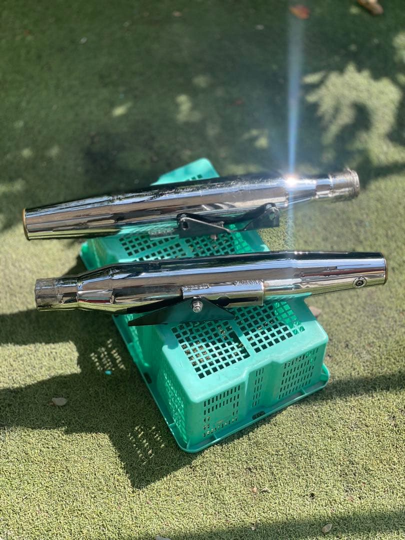 ★ スポーツスター 14年〜 モーターステージ 76テーパーブラス マフラー