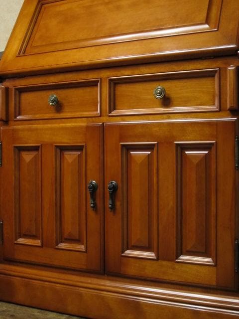 横浜ダニエル Daniel 樺材 無垢 スパニッシュ ライティングビューロー