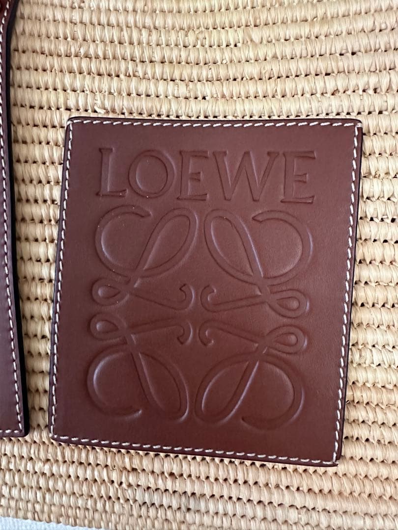 LOEWE ラフィアカゴバッグ