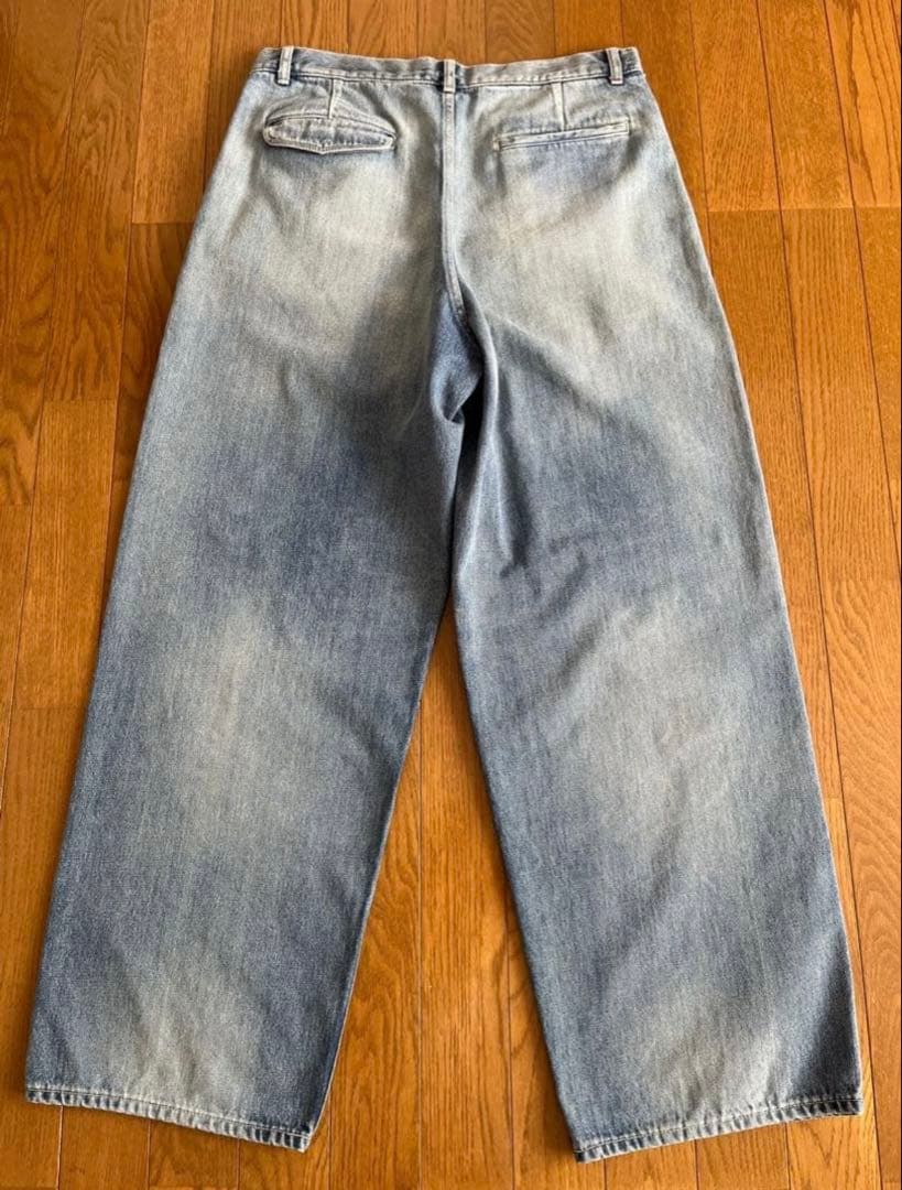 パンツ Graphpaper Selvage Denim Two Tuck Pants