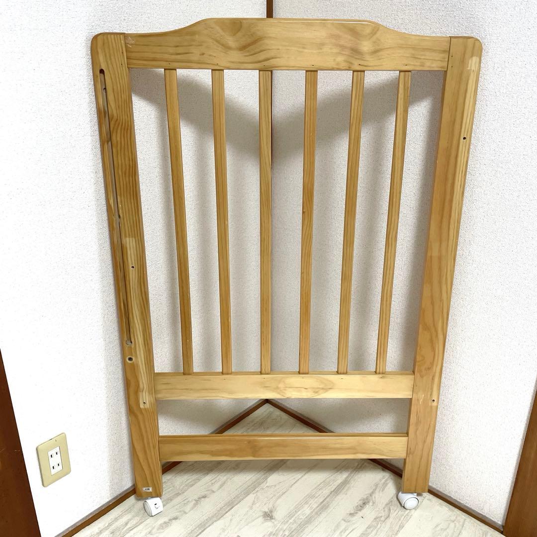 付属品完備 KATOJI ハイシートベビーベッド ナチュラル 02020