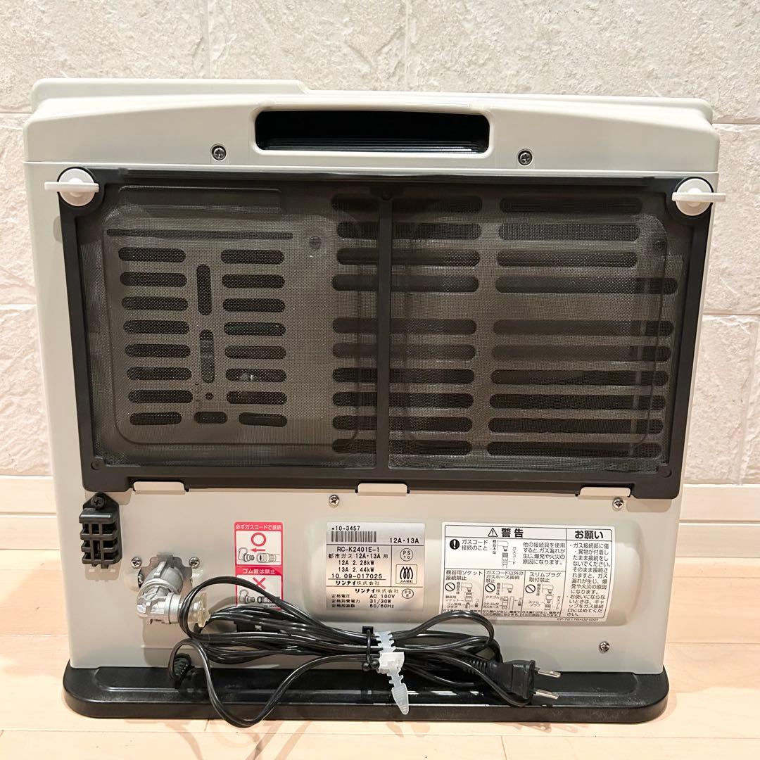 美品 リンナイ ガスファンヒーター　都市ガス用 RC-K2401E−1