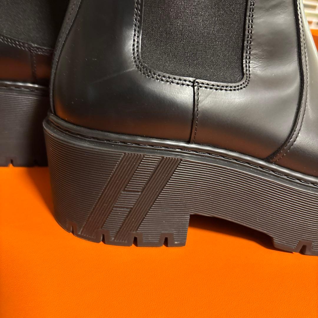 美品　エルメス　ショートブーツ⭐︎ハロウ サイドゴアブーツ 厚底