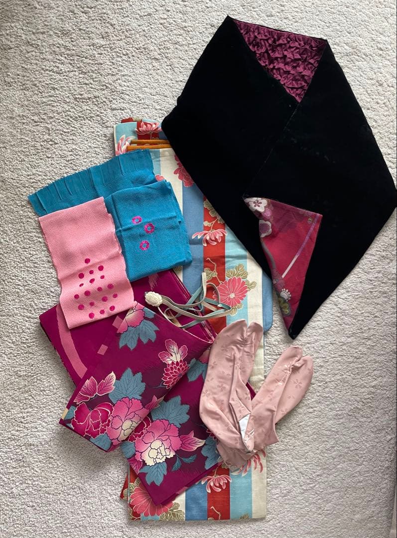 ふりふ　着物　袷着物　着物セット