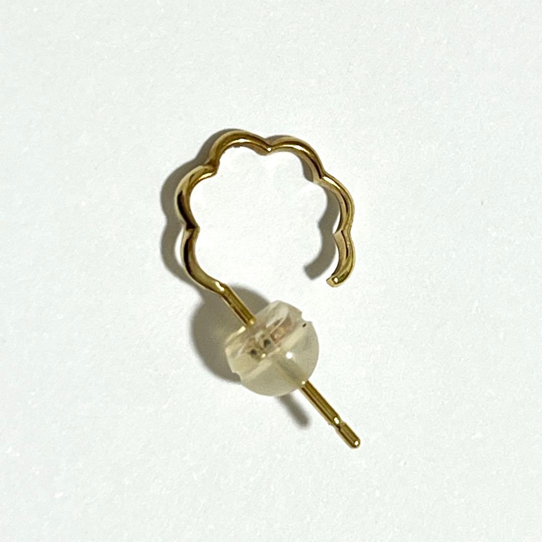 e.m. なみなみ ハーフフープ ピアス K18 生産終了品 イーエム