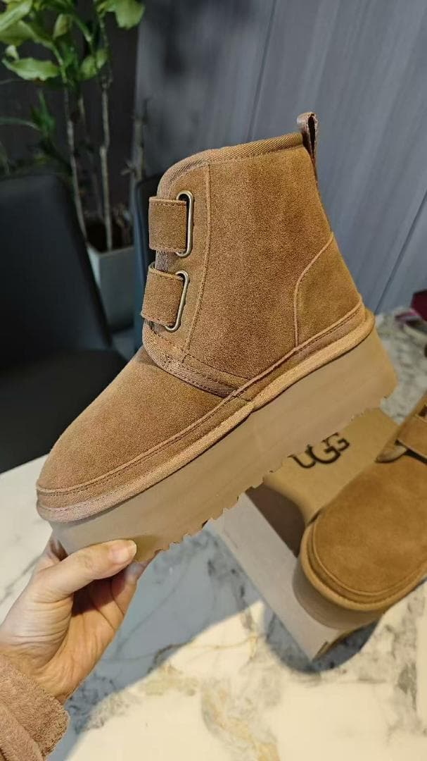 UGG アグ ムートン ブーツ 厚底 24cm
